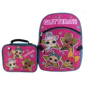 Girls Backpack & Lunch Bag Set L.O.L Surprise! NEW